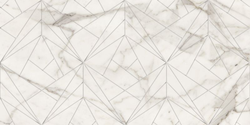 Декоративные элементы Kerranova Marble trend K-1000/MR/d01, цвет белый, поверхность матовая, прямоугольник, 300x600