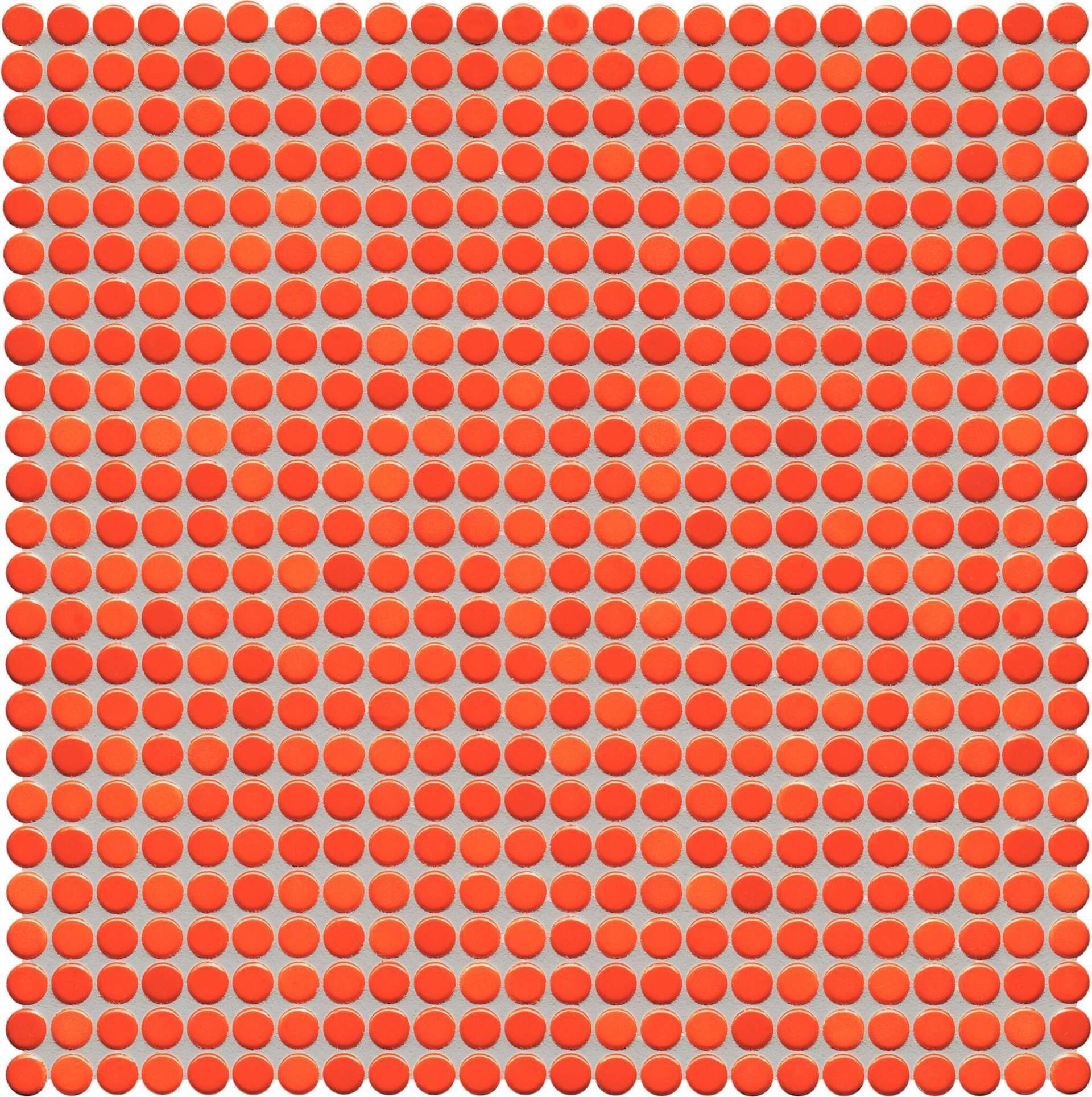 Мозаика Jasba Loop Korallenrot 40012H-44, цвет красный, поверхность глянцевая, круг и овал, 316x316