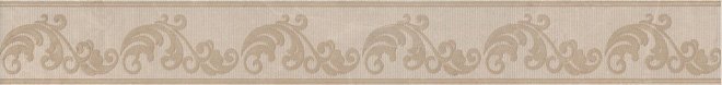 Бордюры Kerama Marazzi Бордюр Версаль обрезной AD\A398\11128R, цвет бежевый, поверхность глянцевая, прямоугольник, 72x600