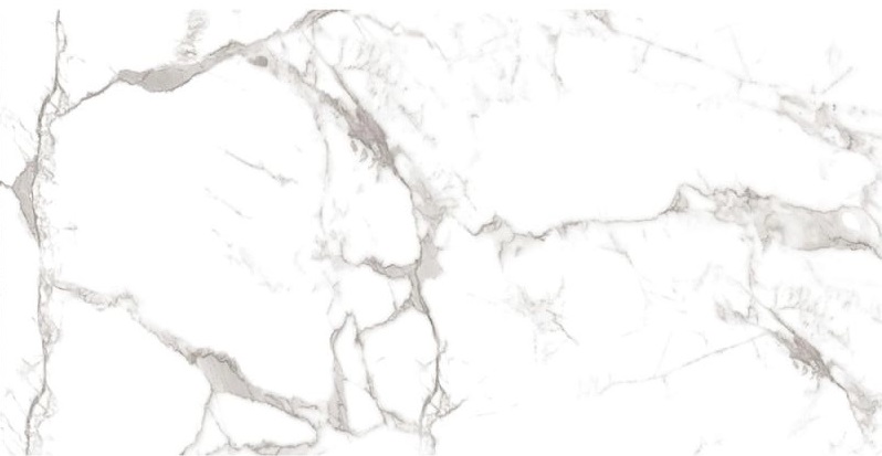 Керамогранит Art & Natura Marmo Calacata Vagli Super White Glossy, цвет белый серый, поверхность глянцевая полированная, прямоугольник, 600x1200