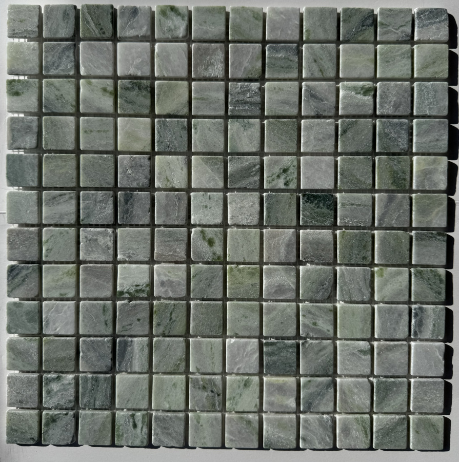 Мозаика Pixel Mosaic PIX314 Jet Green, цвет зелёный, поверхность полированная, квадрат, 305x305