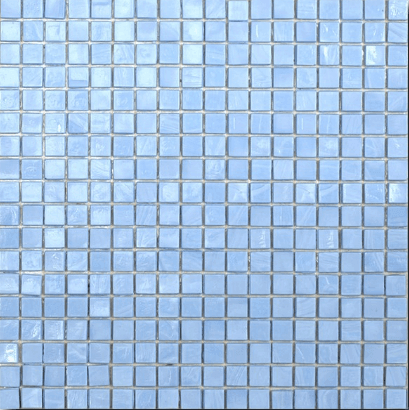 Мозаика Art & Natura Classic Laura 1, цвет голубой, поверхность глянцевая, квадрат, 295x295