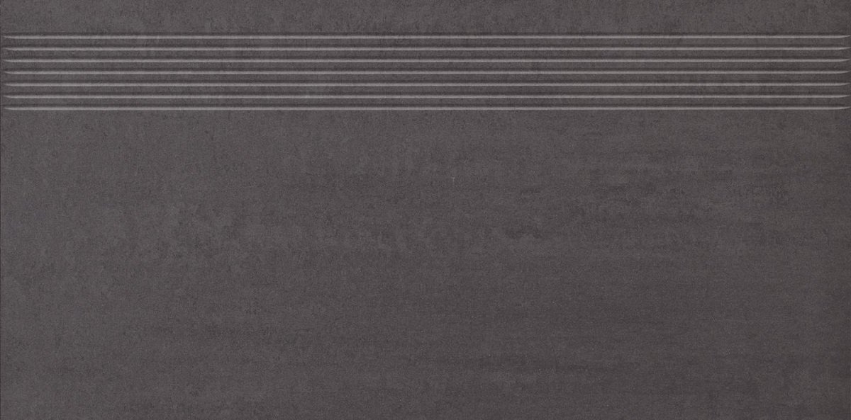 Ступени Paradyz Doblo Nero Stopnica Prosta Mat., цвет чёрный тёмный, поверхность матовая, прямоугольник, 298x598