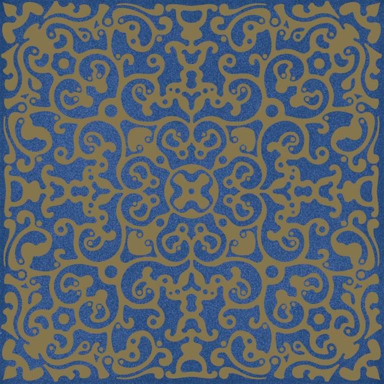 Декоративные элементы Bardelli Bardelli Carmen 2, цвет синий, поверхность глянцевая, квадрат, 200x200