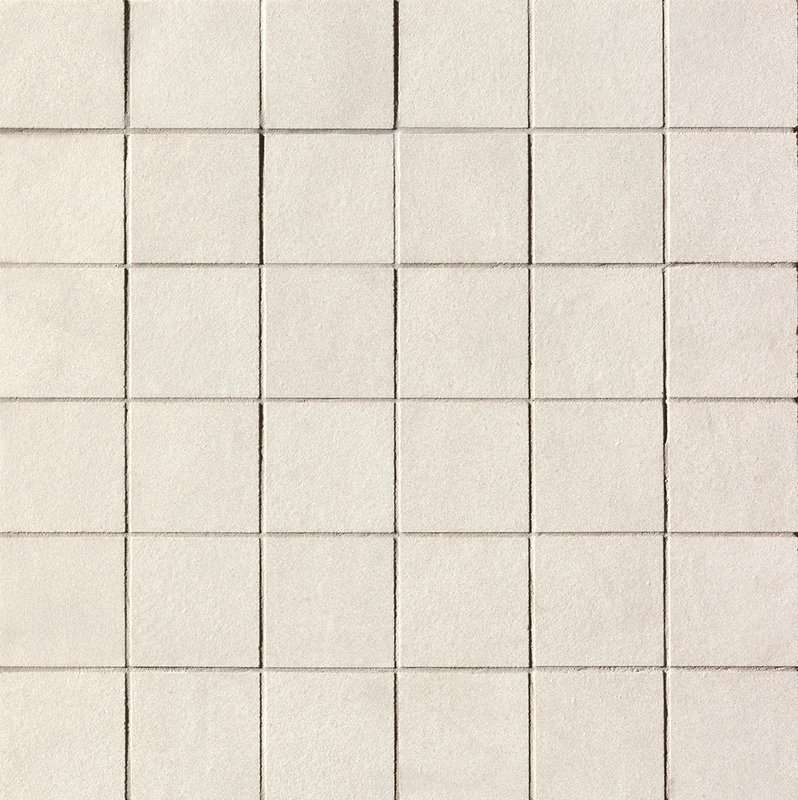 Мозаика Fap Sheer White Gres Macromosaico fPDU, цвет белый, поверхность матовая, квадрат, 300x300