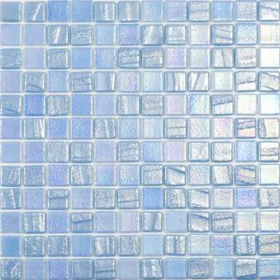Мозаика Vidrepur Fusion Light Blue, цвет голубой, поверхность матовая, квадрат, 312x312