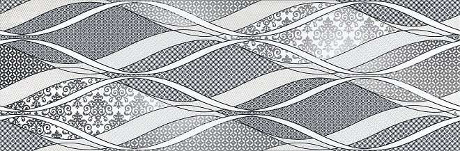 Декоративные элементы Kerama Marazzi Декор Руаяль HGD\B313\13000R, цвет чёрно-белый, поверхность матовая, прямоугольник, 300x895