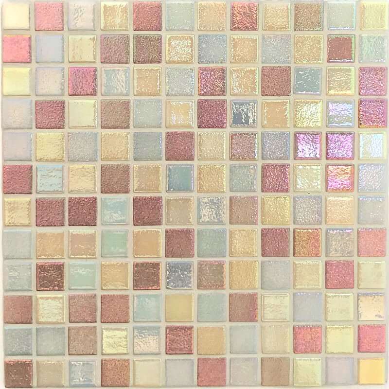 Мозаика Vidrepur Shell Mix 557/559/562, цвет разноцветный, поверхность глянцевая, квадрат, 317x317