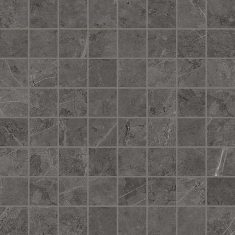 Мозаика Italon Charme Evo Antracite Mosaico Lux 610110000104, цвет чёрный, поверхность полированная, квадрат, 292x292