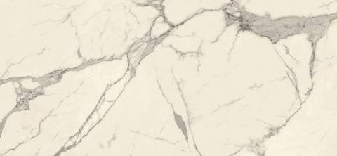 Широкоформатный керамогранит Kerlite Vanity Glossy Bianco Statuario Chain D, цвет бежевый, поверхность полированная, прямоугольник, 1200x2600