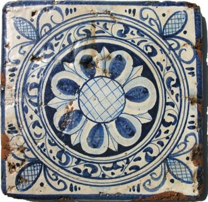 Керамическая плитка Eco Ceramica I Vetri Antichi Rosa Blu, цвет синий, поверхность глянцевая, квадрат, 200x200