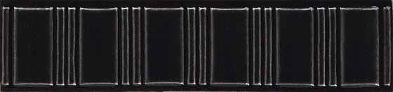 Бордюры Grazia Formae Pantheon Ebony PA2, цвет чёрный, поверхность глянцевая, прямоугольник, 65x260