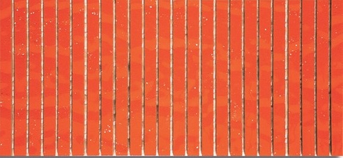 Мозаика Ker-av Brera Linea Aragosta su rete KER-L503, цвет оранжевый, поверхность глянцевая, прямоугольник, 138x300