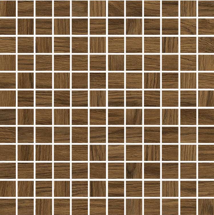 Мозаика Monocibec Ashley Chestnut Mosmosaico 130193, цвет коричневый, поверхность матовая, квадрат, 300x300