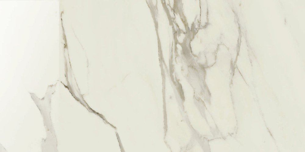 Керамогранит Caesar Anima Calacatta Oro Lucidato AERK, цвет белый, поверхность полированная, прямоугольник, 300x600