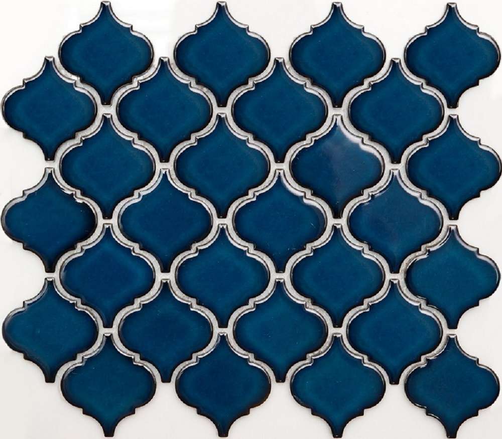 Мозаика NS Mosaic Rustic R-303, цвет синий, поверхность глянцевая, прямоугольник, 245x293