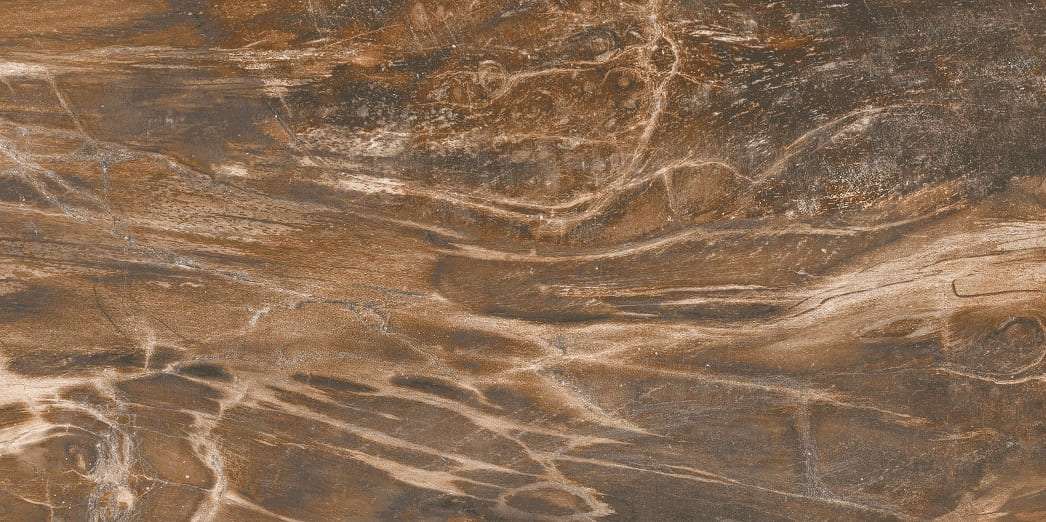 Керамическая плитка Axima Гавана Темная, цвет коричневый, поверхность глянцевая, прямоугольник, 300x600