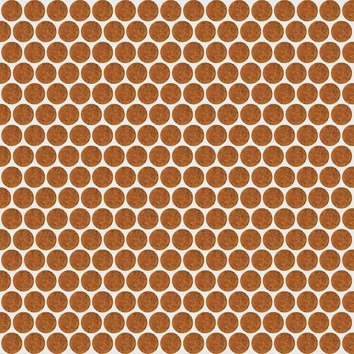 Мозаика Rex Extra Light Circle Ocher 735842, цвет оранжевый, поверхность глянцевая, квадрат, 300x300