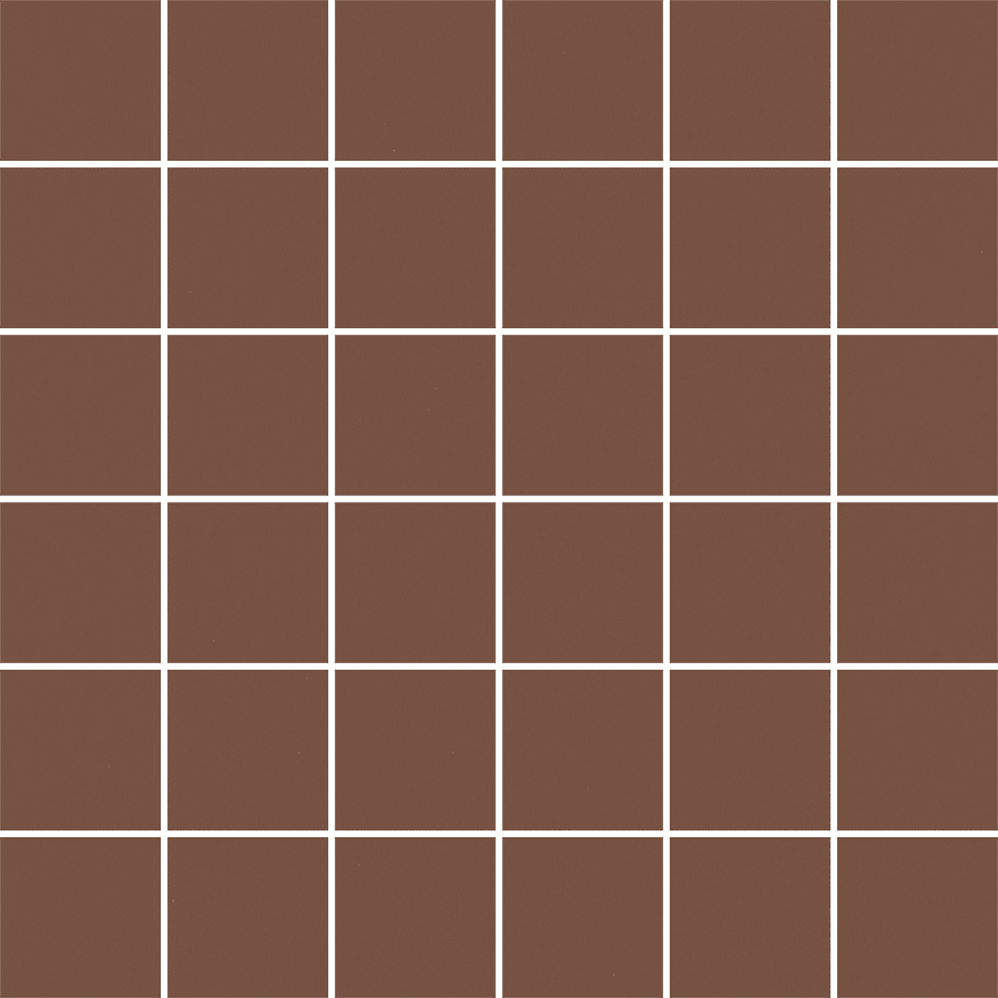 Мозаика Paradyz Modernizm Brown Mozaika Cieta K.4,8X4,8, цвет коричневый, поверхность матовая, квадрат, 298x298