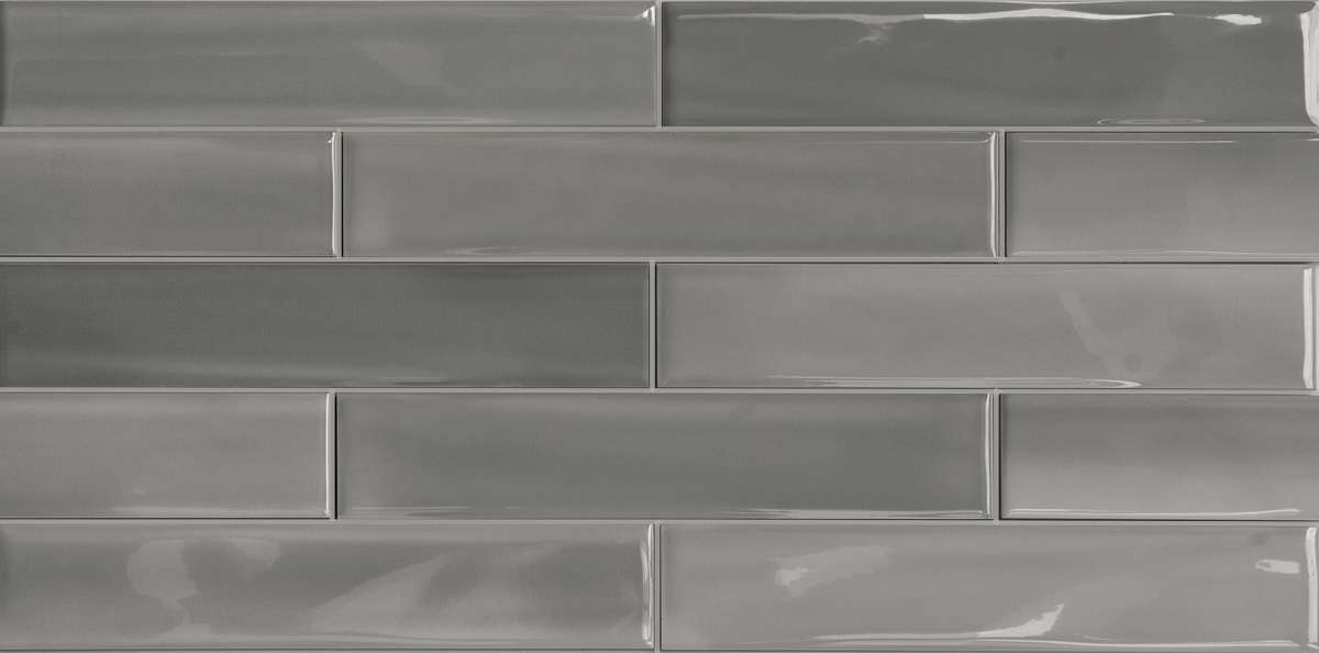 Керамическая плитка Sant Agostino Shadebox Shadebrick Grey 730 CSASHBG730, цвет серый, поверхность глянцевая, прямоугольник, 73x300