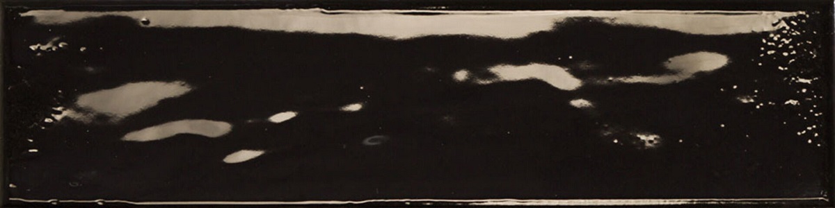 Керамическая плитка Prissmacer Rain Nero 30, цвет чёрный, поверхность глянцевая, прямоугольник, 75x300