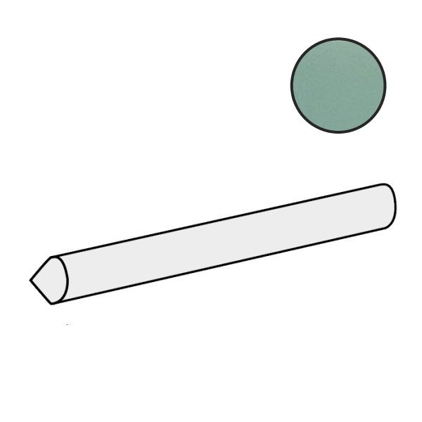 Бордюры Equipe Limit Jolly Menthe 27549, цвет бирюзовый, поверхность глянцевая, прямоугольник, 12x200