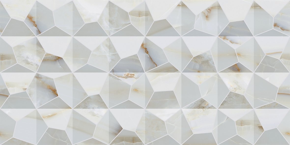 Декоративные элементы Artecera Onix Perla Piramide Rectificado LE63065B-F8, цвет серый, поверхность глянцевая рельефная, прямоугольник, 300x600