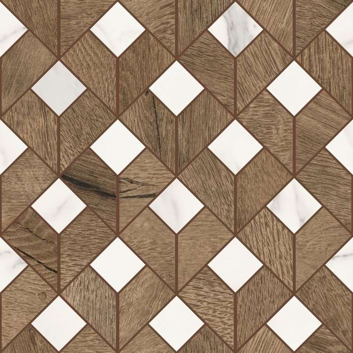 Декоративные элементы Sant Agostino Timewood Flip Brown CSAFTWBR28, цвет коричневый, поверхность матовая, квадрат, 290x290