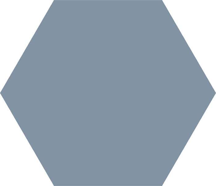 Керамогранит Codicer Basic Hex 25 Ducados, цвет синий, поверхность матовая, прямоугольник, 250x220