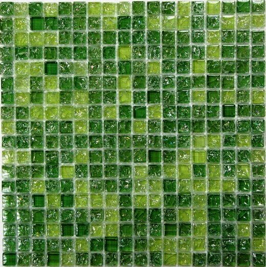 Мозаика Bonaparte Bonaparte Strike Green, цвет зелёный, поверхность глянцевая, квадрат, 300x300