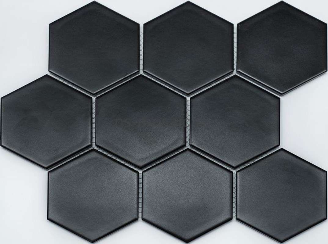 Мозаика NS Mosaic PS95110-16, цвет чёрный, поверхность матовая, квадрат, 256x295