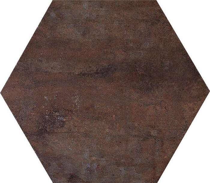 Керамогранит Tagina Apogeo Esagona Old Cotto 8BF41ES, цвет коричневый, поверхность матовая, квадрат, 314x314