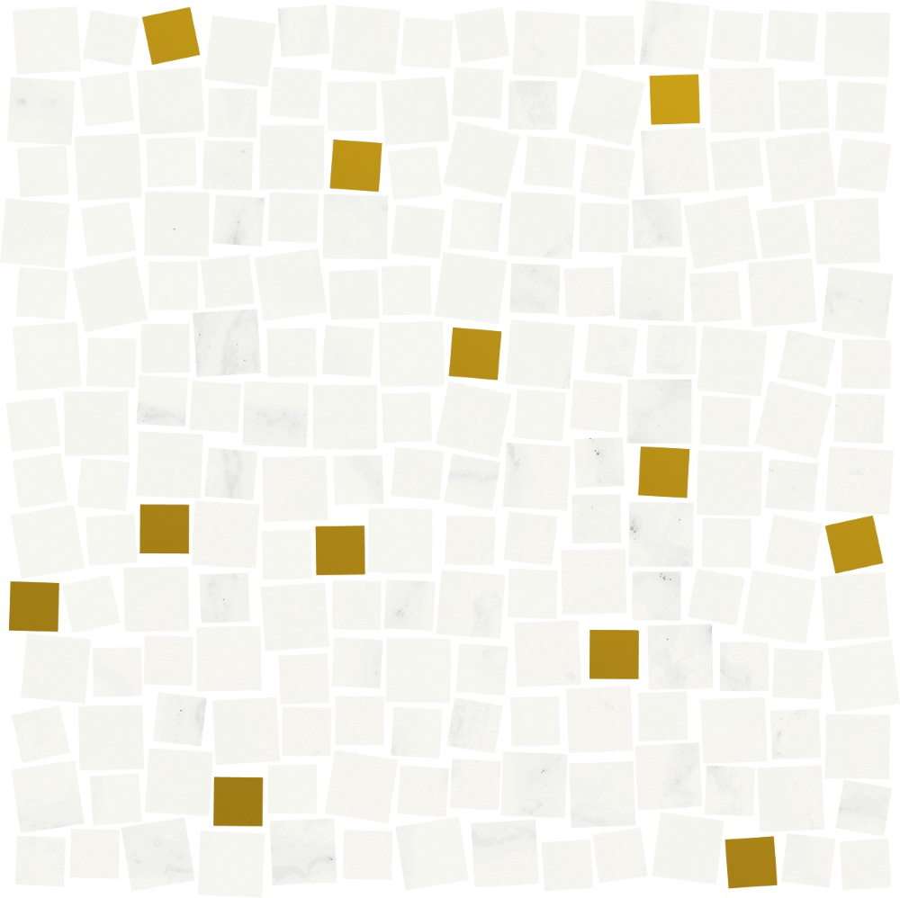 Мозаика Italon Charme Deluxe Michelangelo Mosaico Square 600110000932, цвет белый, поверхность глянцевая, квадрат, 314x314