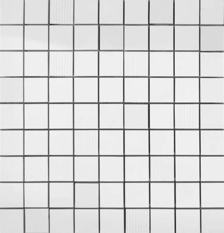 Мозаика Ibero Groove Mosaico White, цвет белый, поверхность глянцевая, квадрат, 316x316