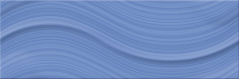 Керамическая плитка Superceramica Sea Azul, цвет синий, поверхность глянцевая, прямоугольник, 200x600