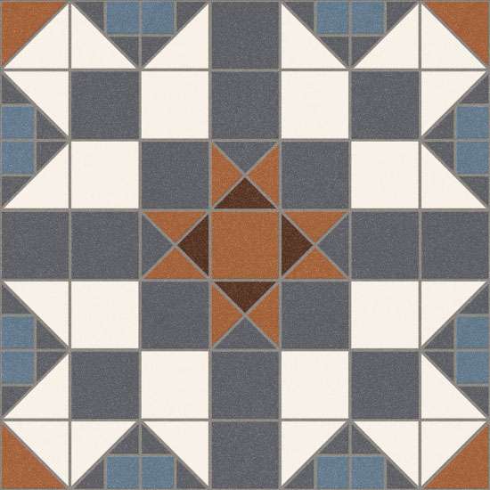Декоративные элементы Vives Barnet Canterbury R10, цвет разноцветный, поверхность матовая, квадрат, 316x316