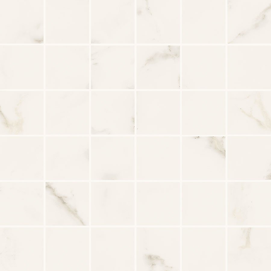 Мозаика Panaria Trilogy Mos 36 Calacatta White Soft PGZTY00, цвет белый, поверхность матовая, квадрат, 300x300