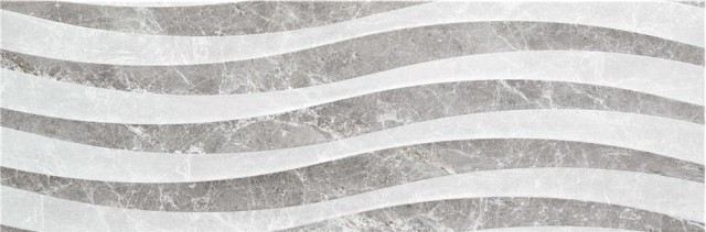 Керамическая плитка STN Ceramica Albury Mix Cold, цвет серый, поверхность глянцевая, прямоугольник, 333x1000