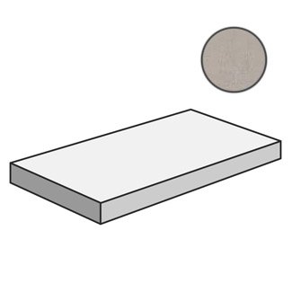 Ступени ABK Docks Grad. Top DX Silver Rett. DKR03108, цвет серый, поверхность матовая, прямоугольник с капиносом, 330x600