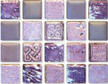 Мозаика Irida Ellada Parnas 15, цвет фиолетовый, поверхность глянцевая, квадрат, 300x300
