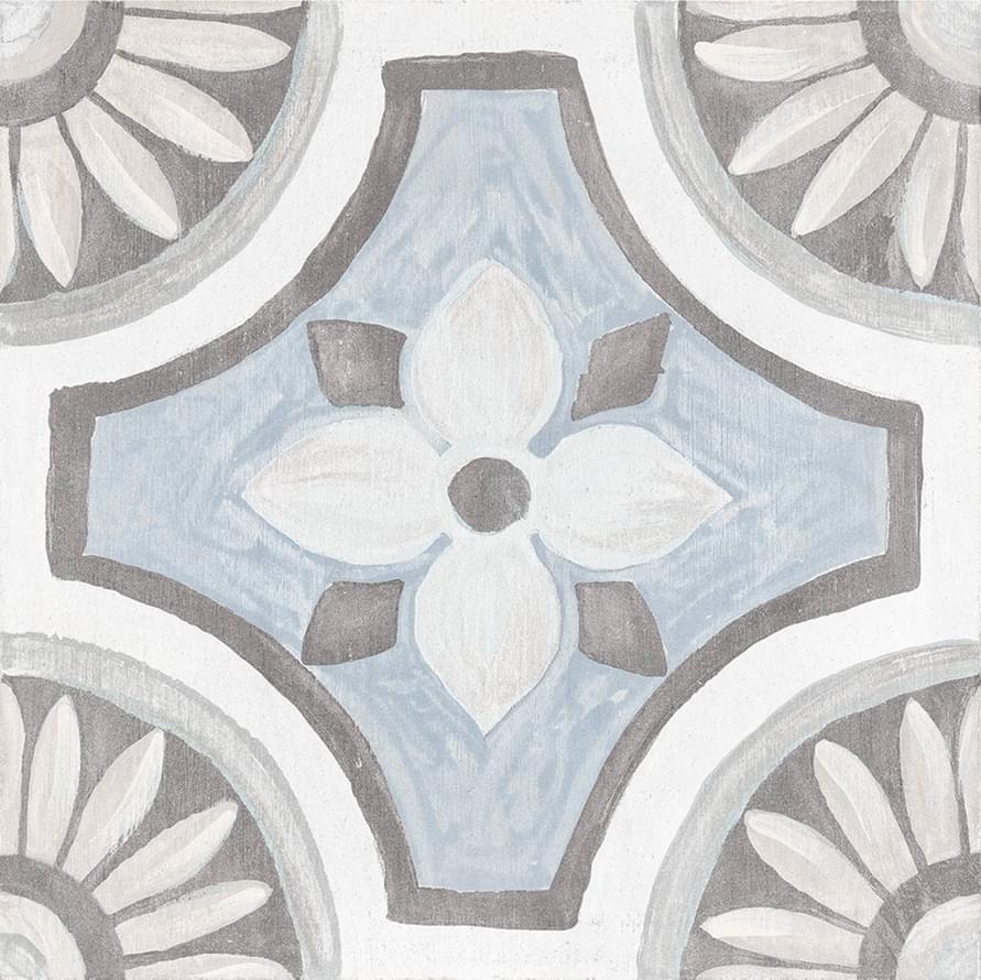 Декоративные элементы Cifre Adobe Decor Monza White, цвет серый, поверхность матовая, квадрат, 200x200