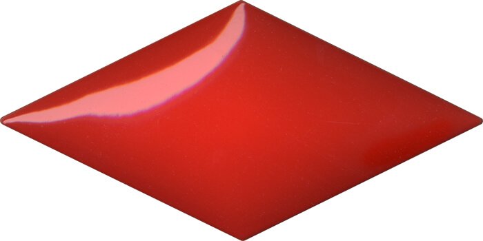 Керамическая плитка Cobsa Rombo Onice Rubi Rojo, цвет красный, поверхность глянцевая, ромб, 100x200