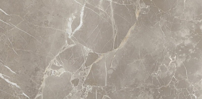 Керамогранит Pamesa Marbles Piave Moka Leviglass, цвет серый, поверхность полированная, прямоугольник, 450x900