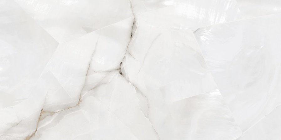 Керамогранит ITC Ariston Onyx White Sugar, цвет белый, поверхность сатинированная, прямоугольник, 600x1200