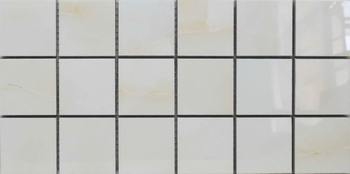 Мозаика Unico Tiles Aqua Mozaic Onyx Beige Polished, цвет бежевый, поверхность полированная, прямоугольник, 150x300