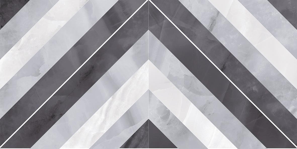 Керамическая плитка Laparet Prime Плитка настенная серый микс 34025, цвет разноцветный, поверхность глянцевая, прямоугольник, 250x500
