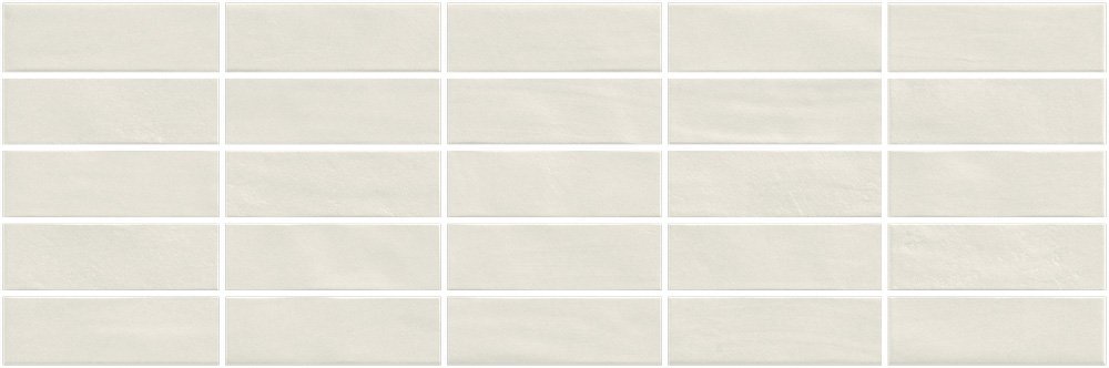 Керамическая плитка Ragno Flex Cenere Struttura Brick 3D R039, цвет белый, поверхность матовая 3d (объёмная), прямоугольник, 250x760