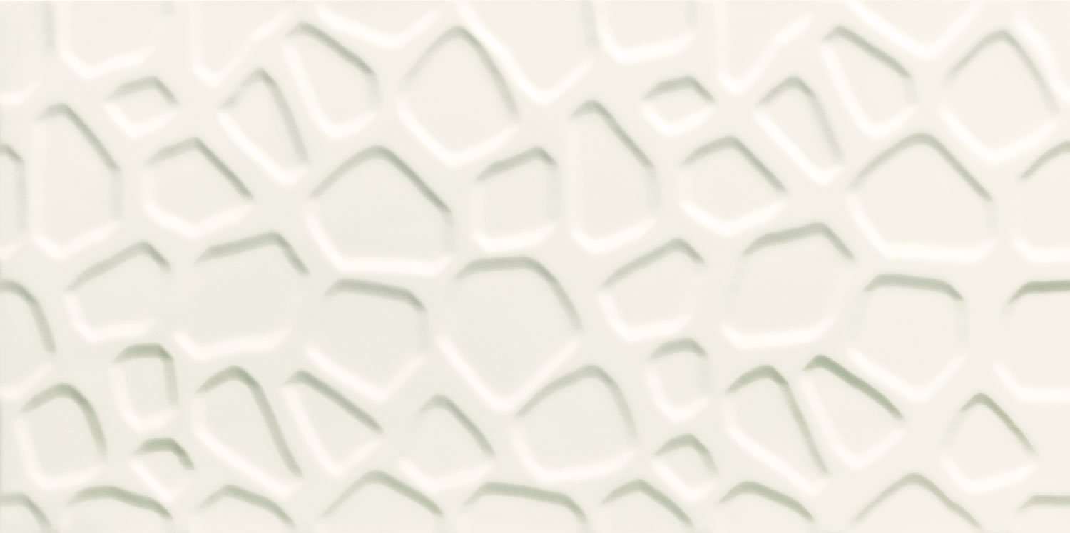 Керамическая плитка Tubadzin All in White 2 STR, цвет белый, поверхность матовая, прямоугольник, 298x598