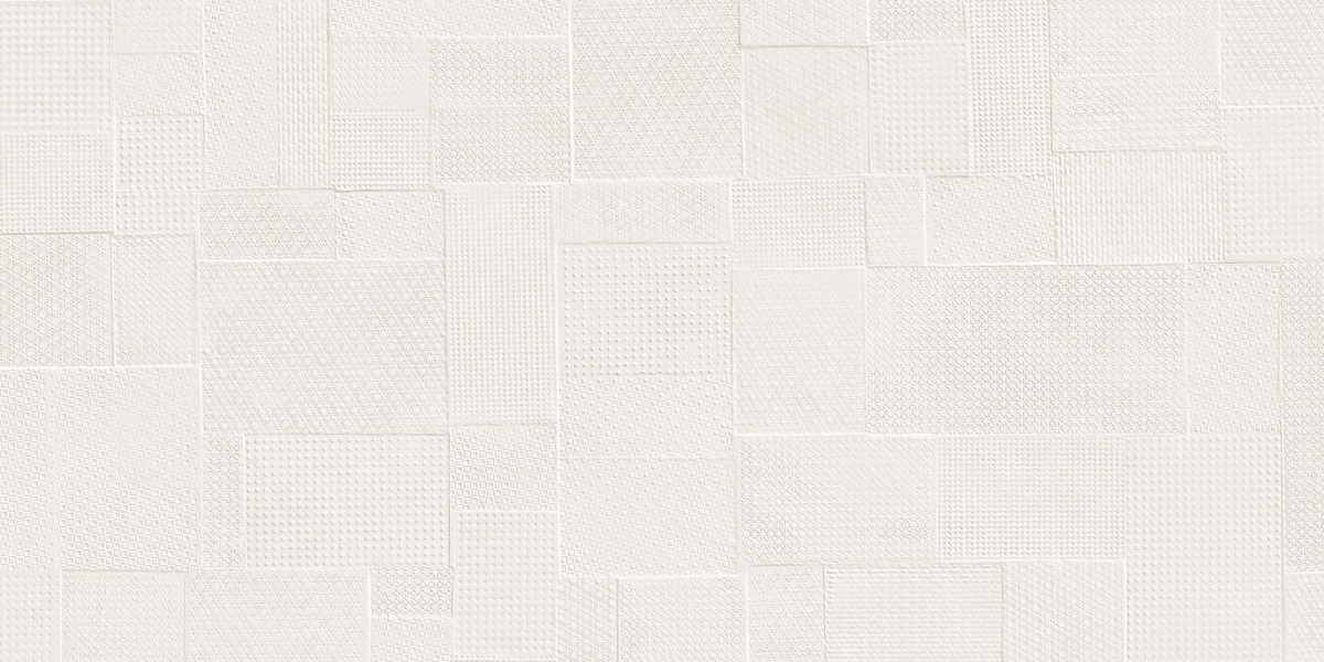Керамогранит Emilceramica (Acif) Sixty Timbro Talco Silk EKQN, цвет белый, поверхность матовая рельефная, прямоугольник, 300x600
