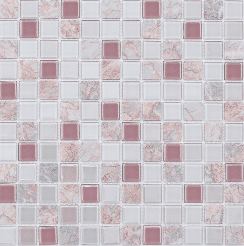 Мозаика NS Mosaic S-854, цвет разноцветный, поверхность глянцевая, квадрат, 305x305